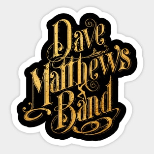 Dave Matthews Band Gold Sticker